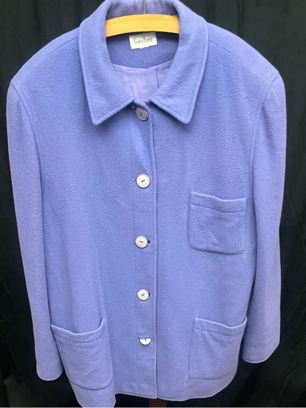 Vintage Neiman Marcus Lavender Pea Coat